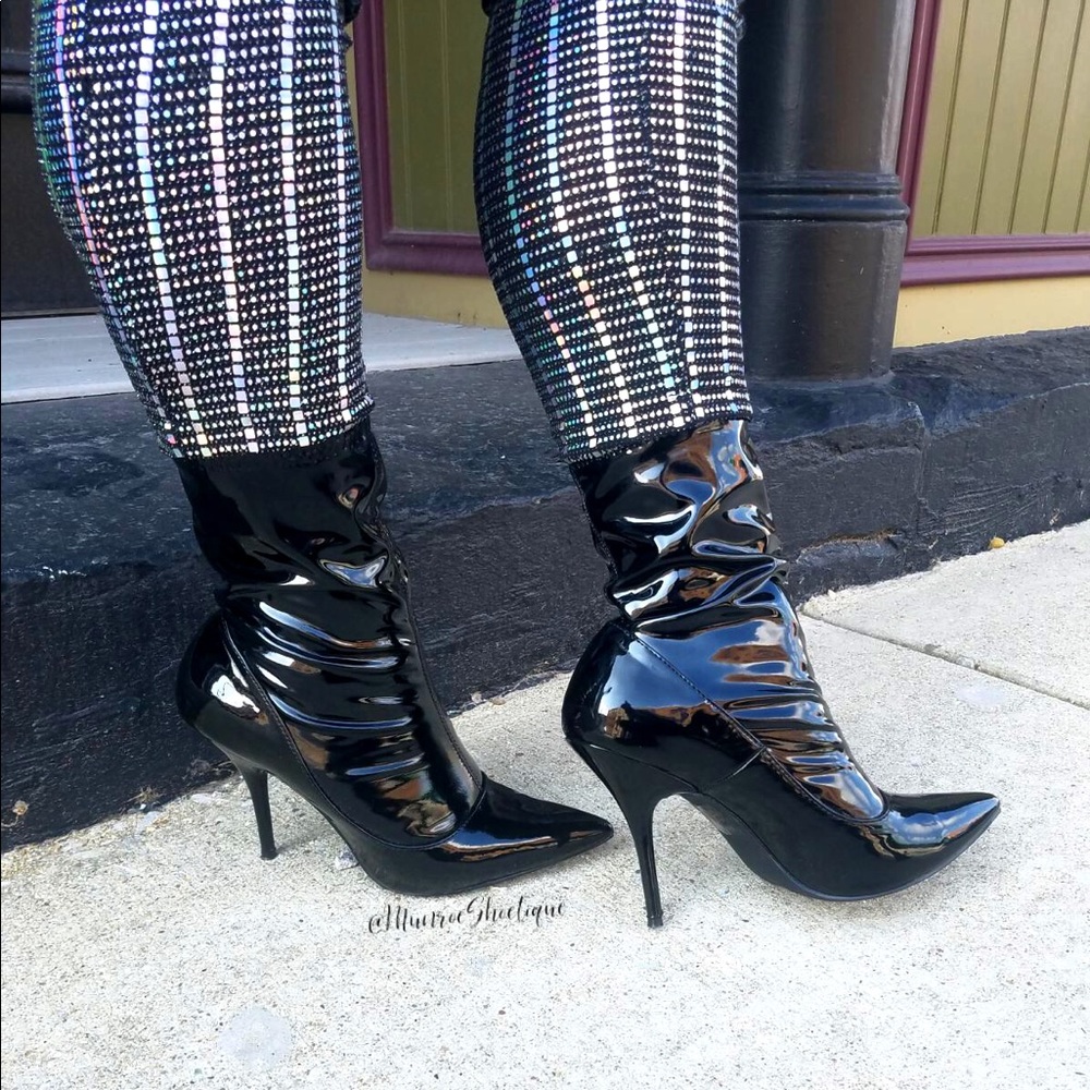 Glossy Patent Stiletto Boot